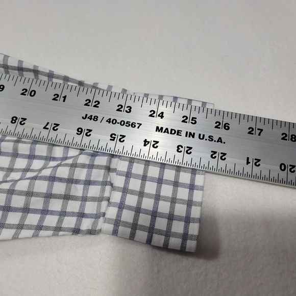 Jhane Barnes Men's Long Sleeve Button Up Slim Fit Plaid Shirt XL - Picture 11 of 11